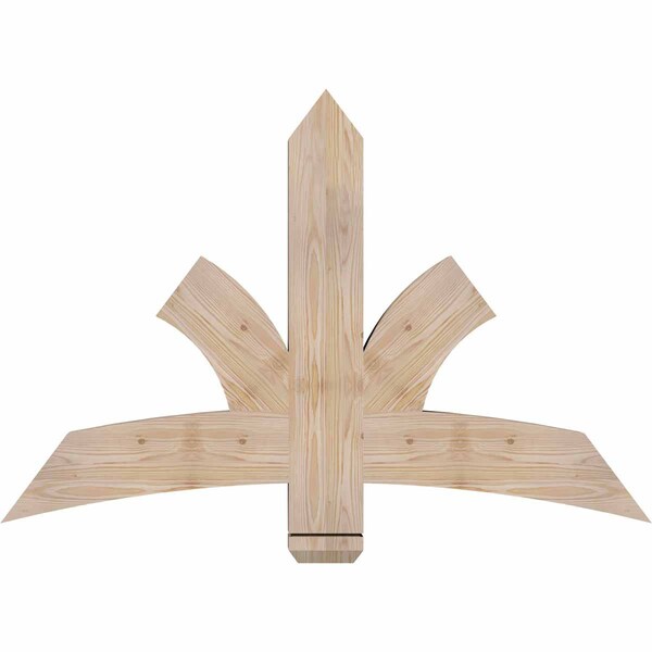 Ekena Millwork Davenport Smooth Timber Gable Bracket, Douglas Fir, 48"W x 32"H x 3 1/2"D x 5 1/2"F, 16/12 Pitch GBW048X32X0406DAV00SDF - main